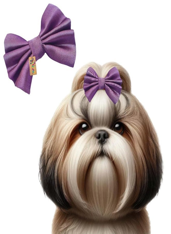 ويستيرن إرا مشبك شعر للكلاب بتصميم مستوحى من العصر الغربي | إكسسوار أنيق للحيوانات الأليفة | ناعم ومريح | مناسب للكلاب الصغيرة والمتوسطة والكبيرة | تصميم عصري ومتين للعناية بالحيوانات الأليفة، وجلسات التصوير، والحفلات (بنفسجي فاتح) - Image 1